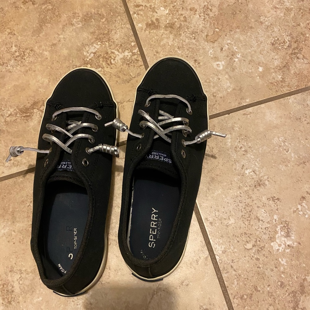 Sperry Black Canvas Shoes